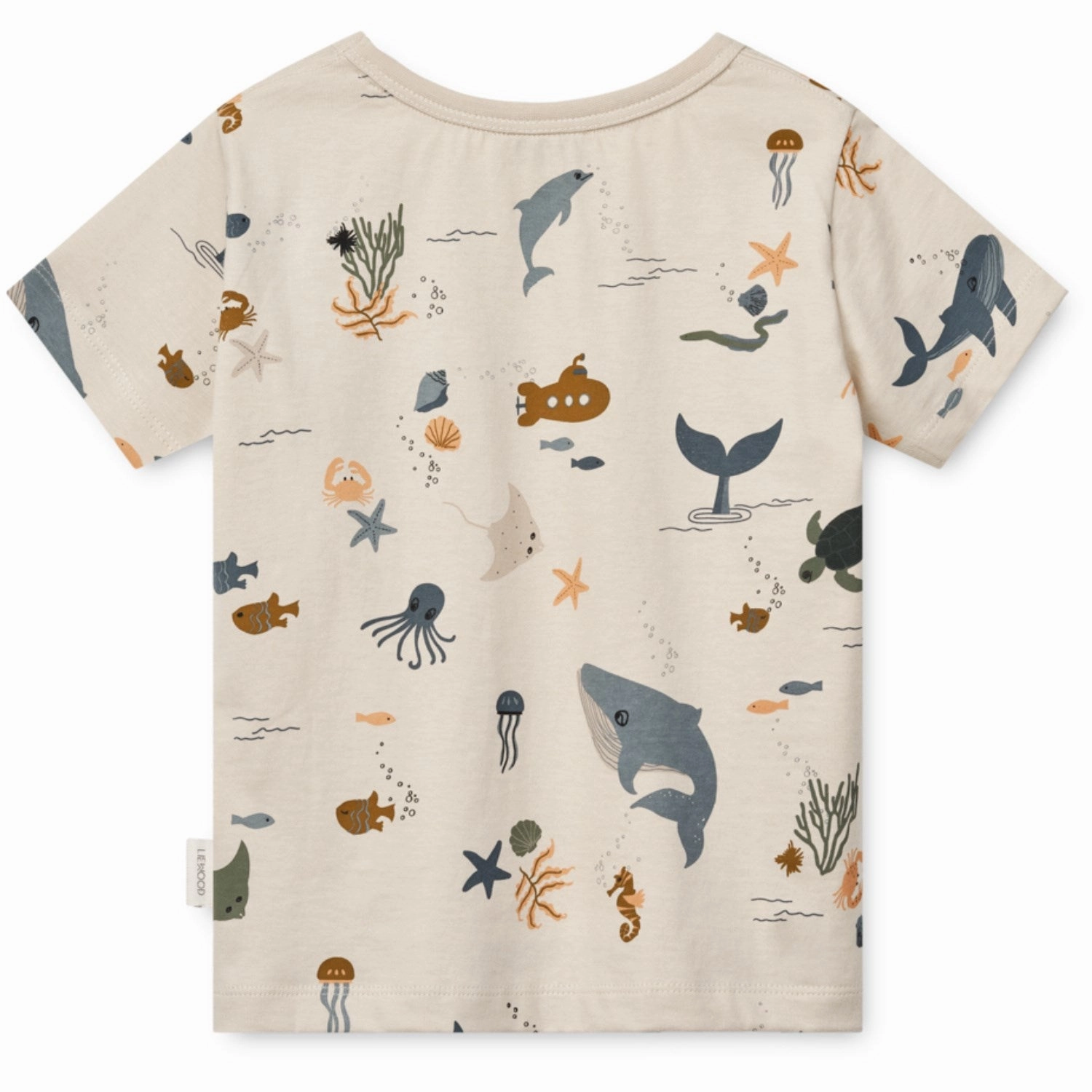harmonious Organic Cotton Construction LIEWOOD Sea Creature / Sandy Apia Printed Shortsleeve T-Shirt