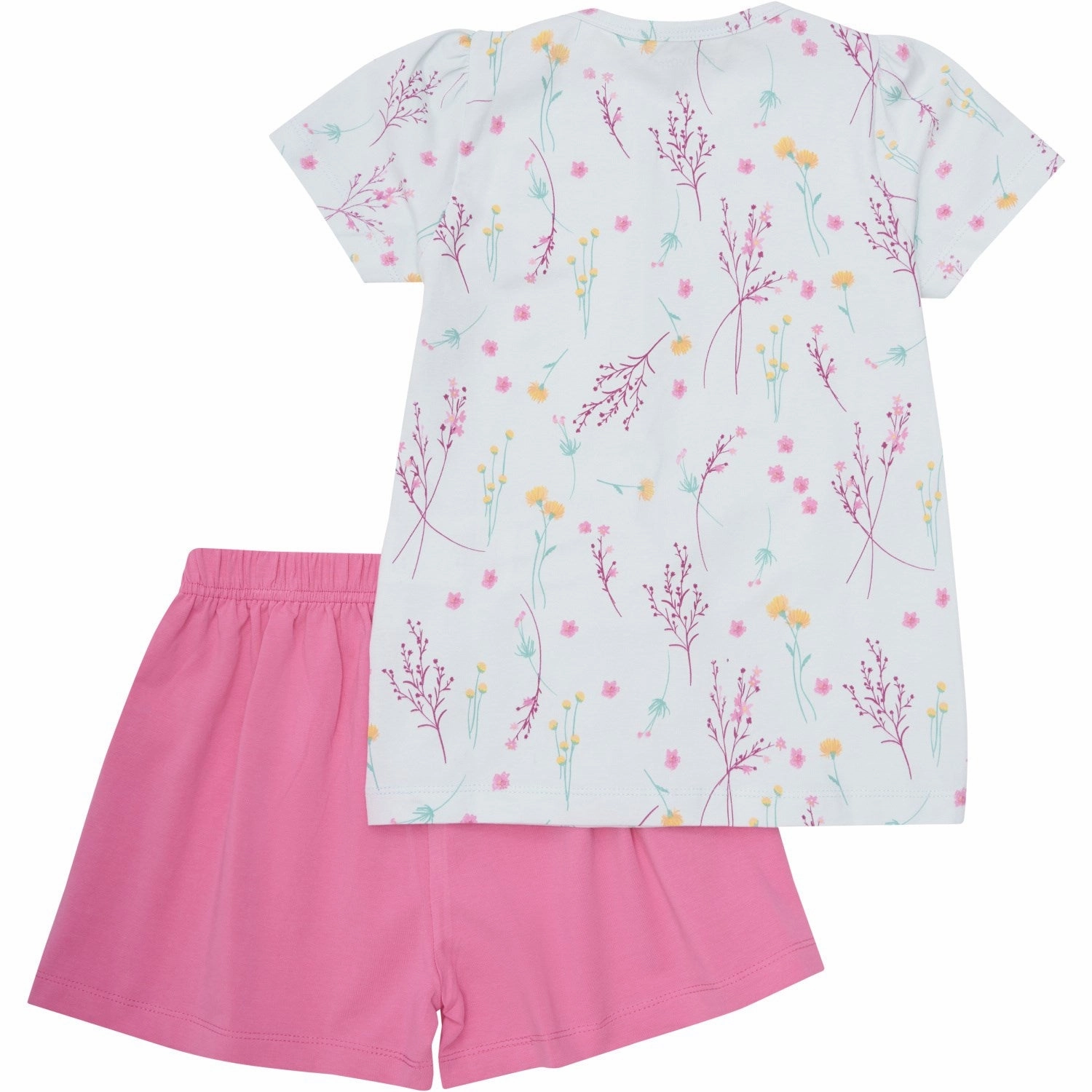 Minymo Wan Blue T-Shirt And Shorts Set AOP Casual Layering Wear Trendy Fashion