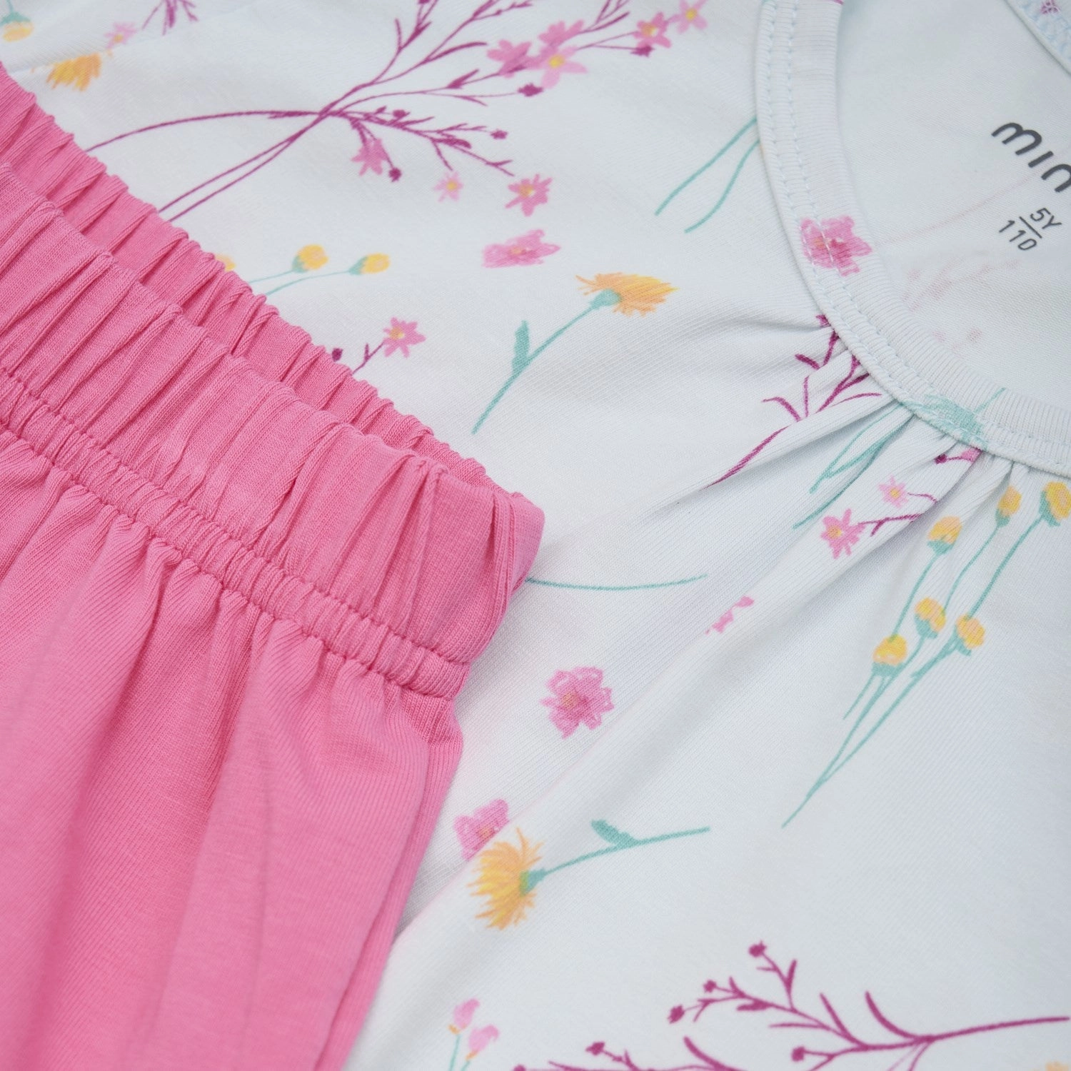 Minymo Wan Blue T-Shirt And Shorts Set AOP Comfy Layer Anti Static Fabric