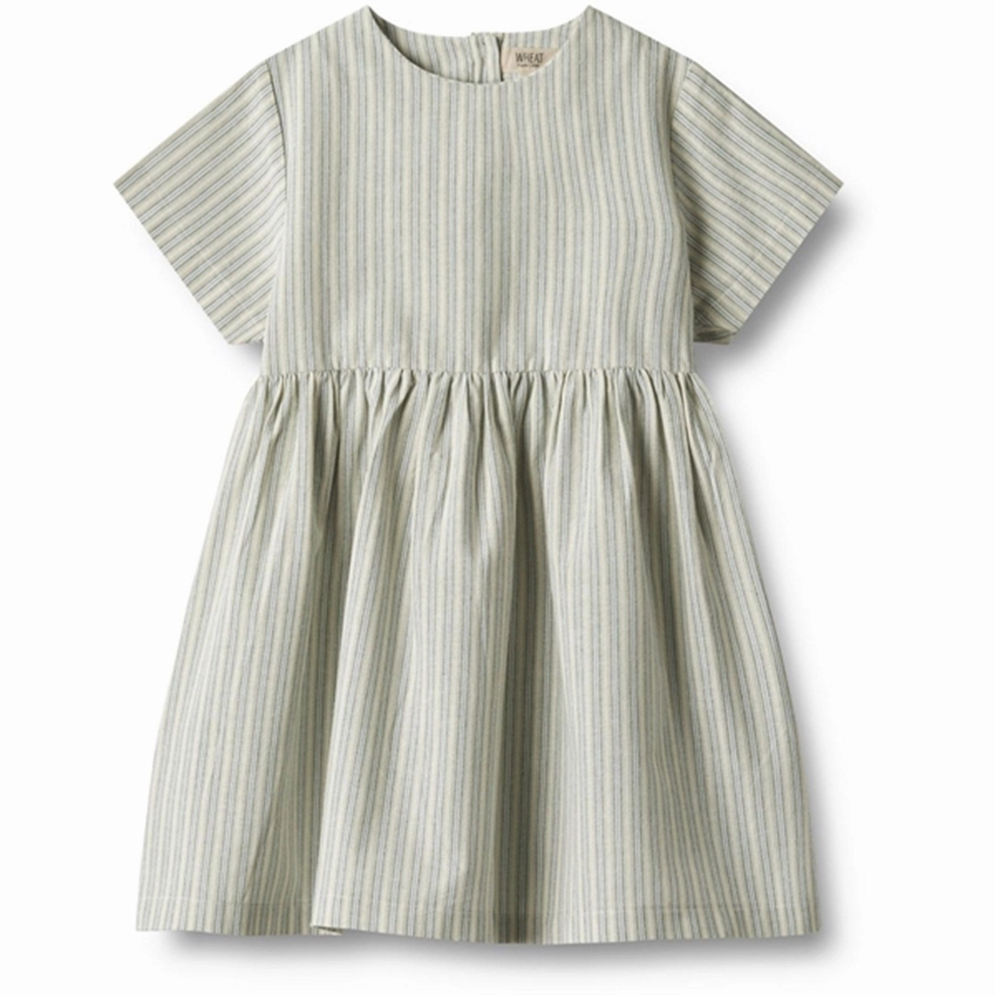Wheat Aquablue Stripe Dress Esmaralda Casual Tone Texture Style