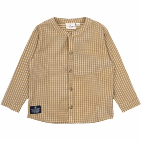 Linen blend THE NEW Siblings Apple Cinnamon Check Nix Shirt