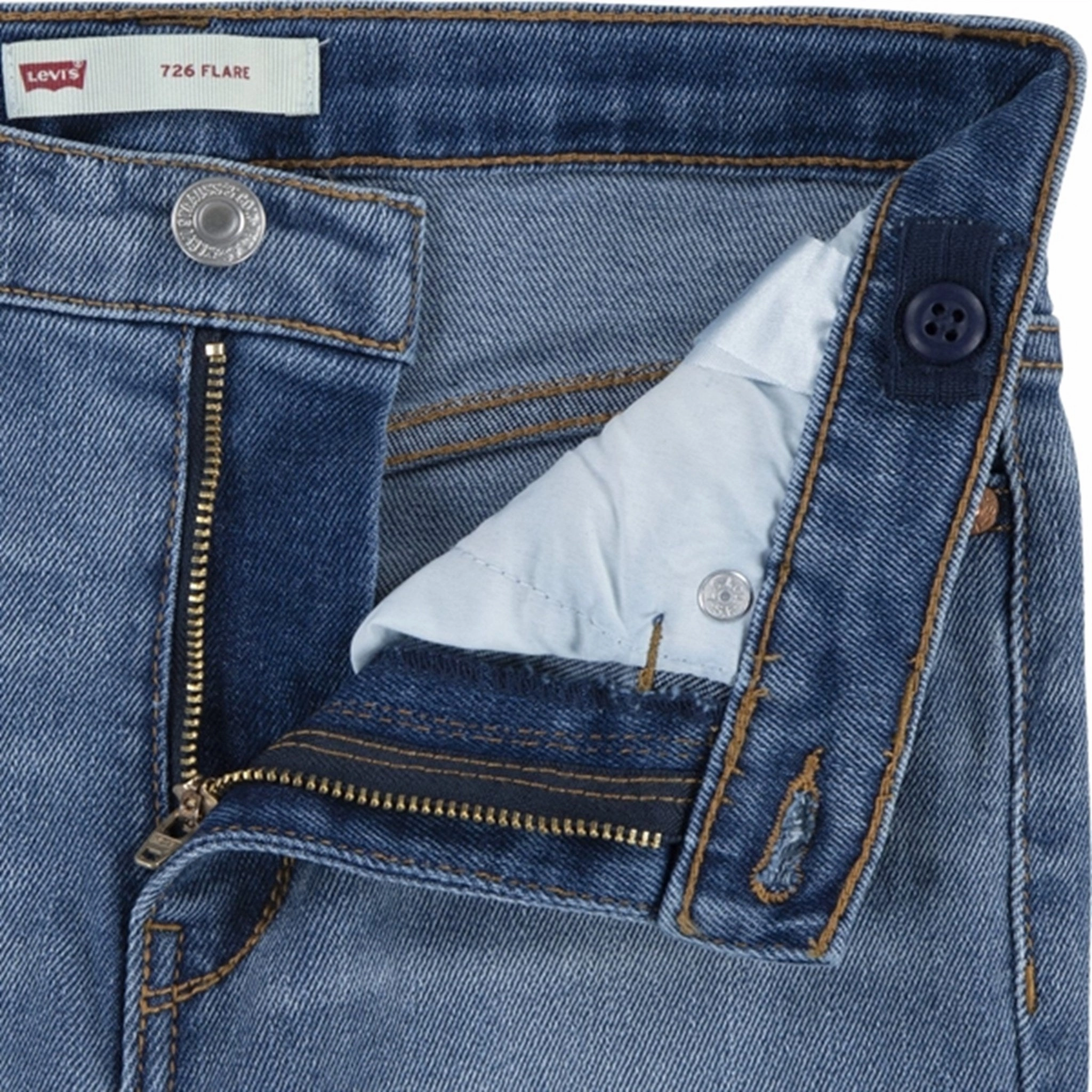 Levi's 726? High Rise Flare Jeans Clean Getaway Street Approved Home Comfort Weekend Warrior