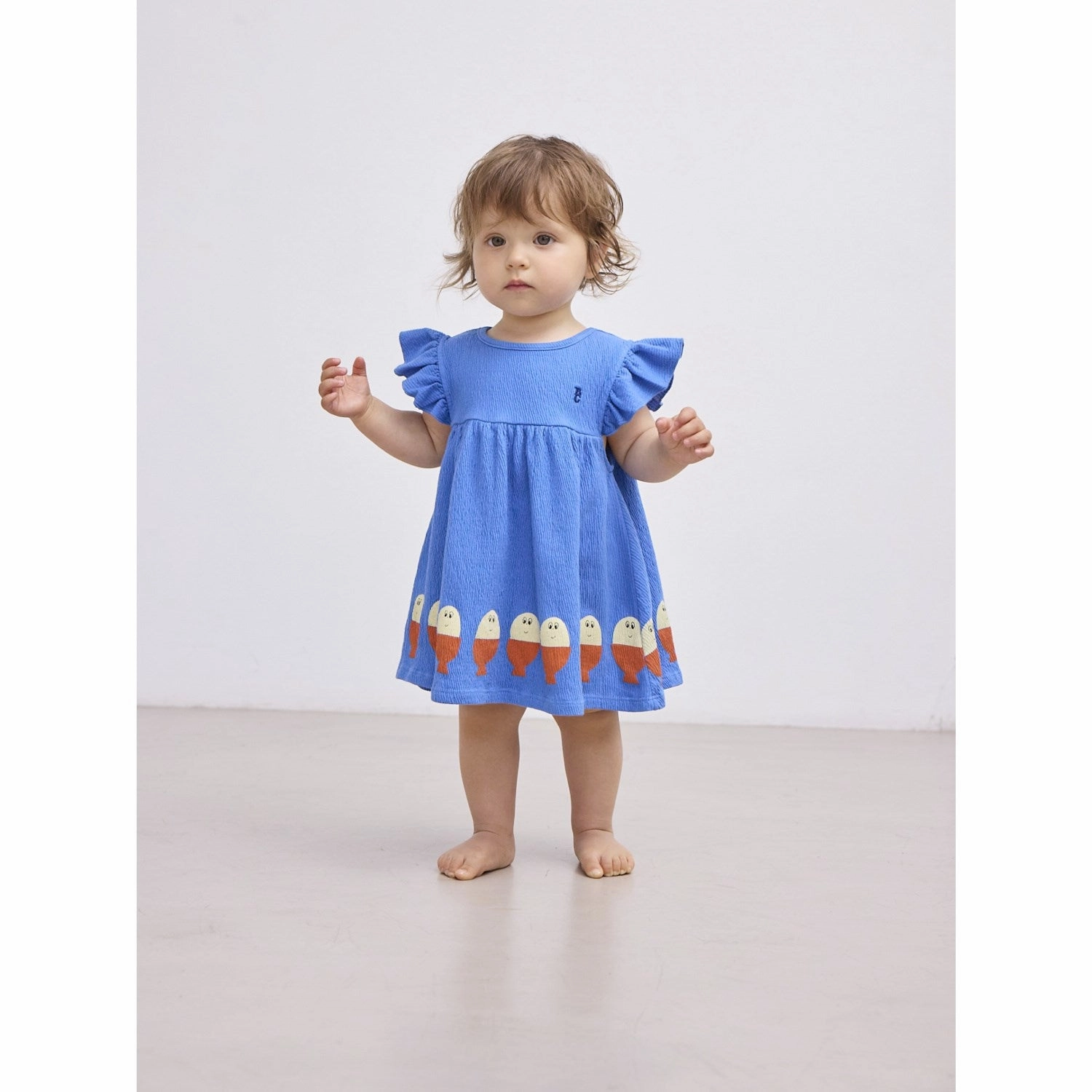 Chill Wear Bobo Choses Blue Morning Egg Ruffle Dress