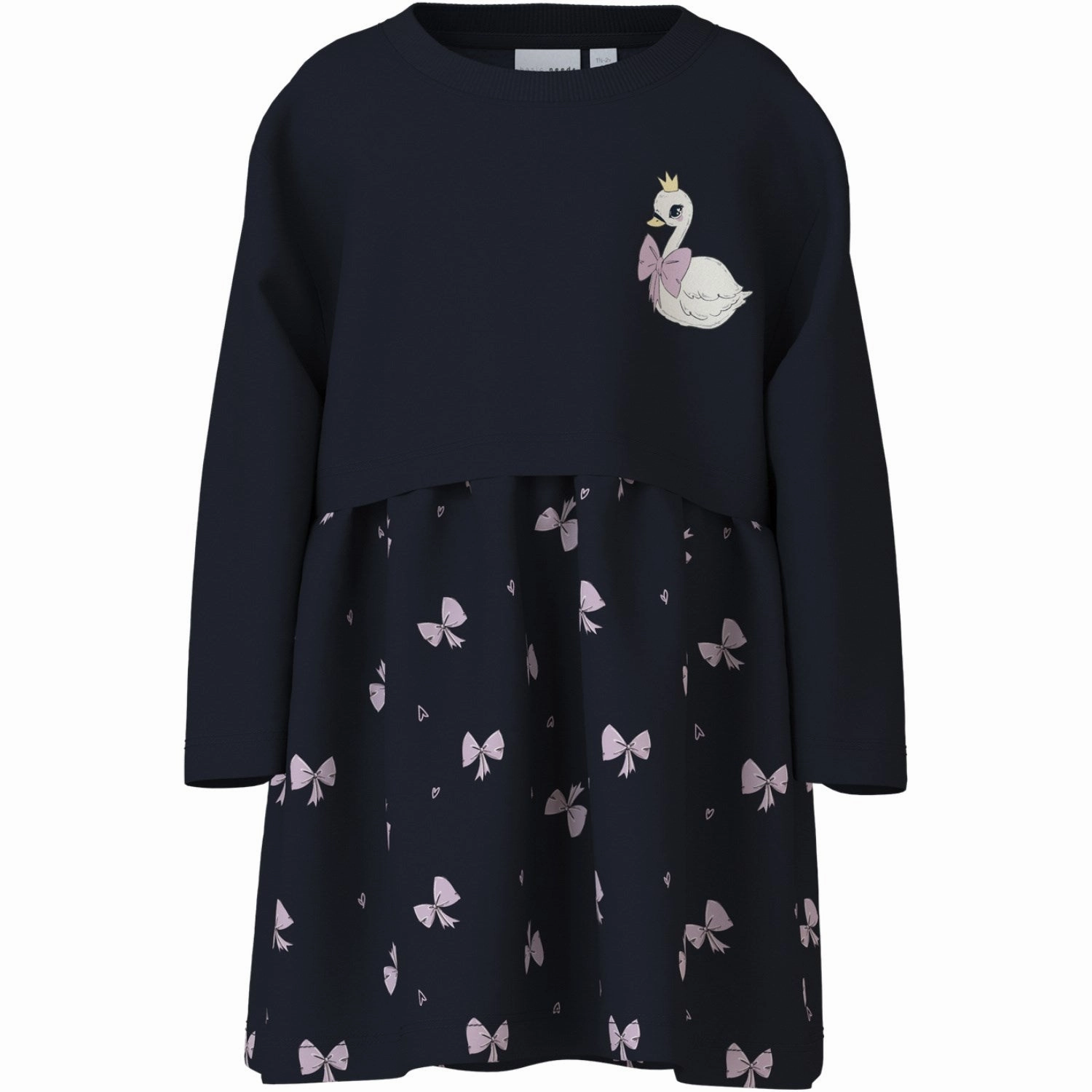 Name It Dark Sapphire Swan Valona Regular Sweat Dress Event Ready Grace Glow