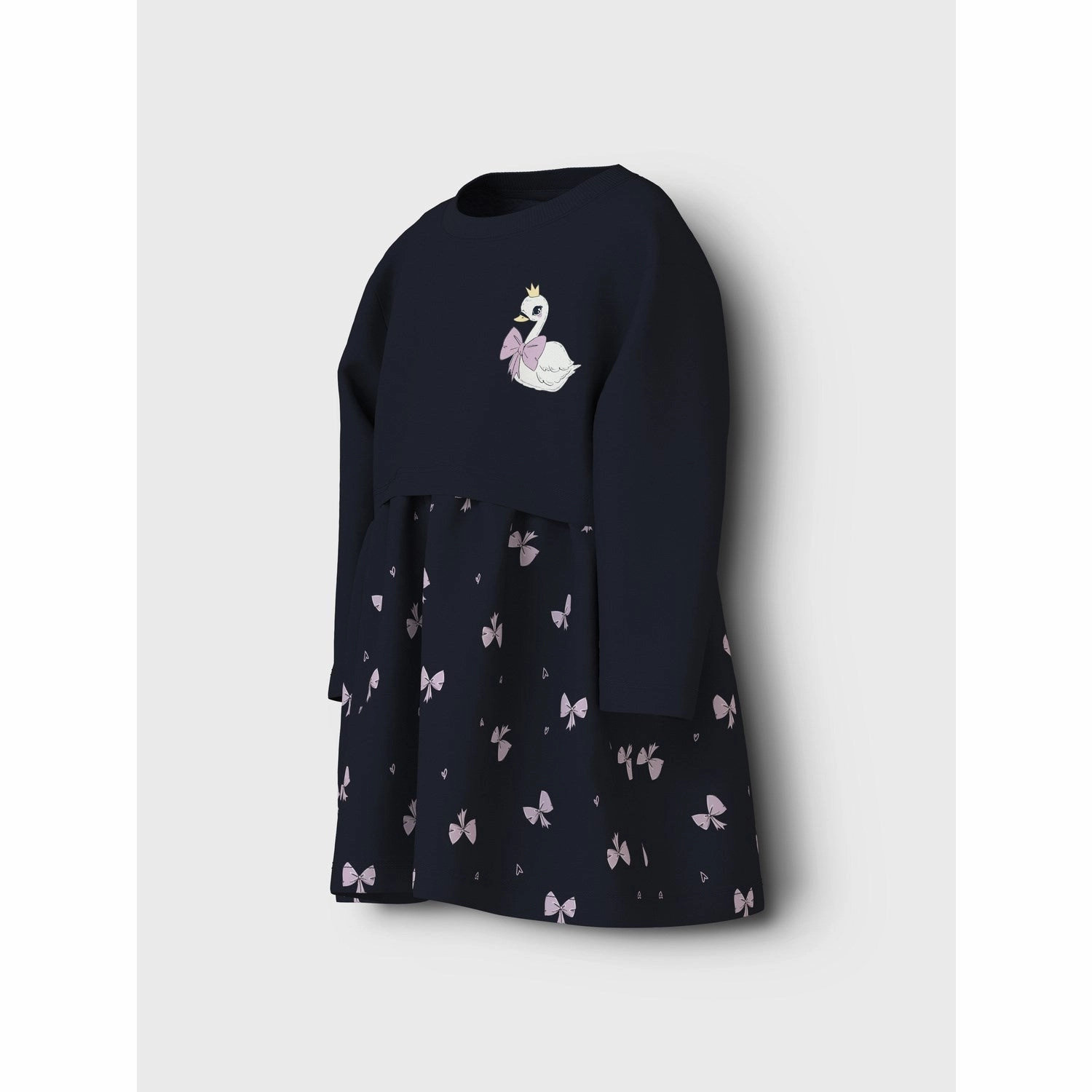 Name It Dark Sapphire Swan Valona Regular Sweat Dress Relaxed Vibe Silky Movement