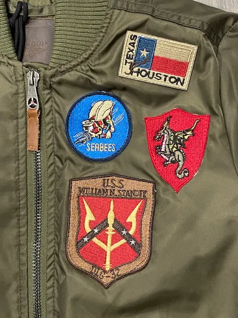 Top Gun giubbotto bomber da donna Hollywood 51678 52387 146 verde militare sports event