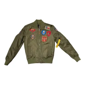 Top Gun giubbotto bomber da donna Hollywood 51678 52387 146 verde militare SeamSealed Construction