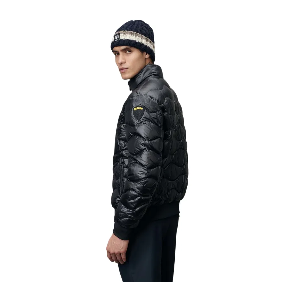 Blauer pumino leggero con taschino e cucitura ad onde Daniel 25SBLUC03013-006719 nero Sport Fit visibility