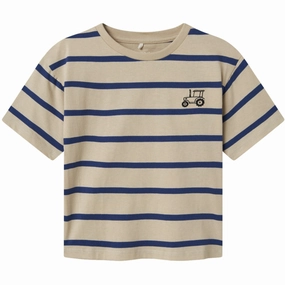 Name It Peyote Sodalite Blue Nmmlavon Ss Rlx Top Breathable mesh panel