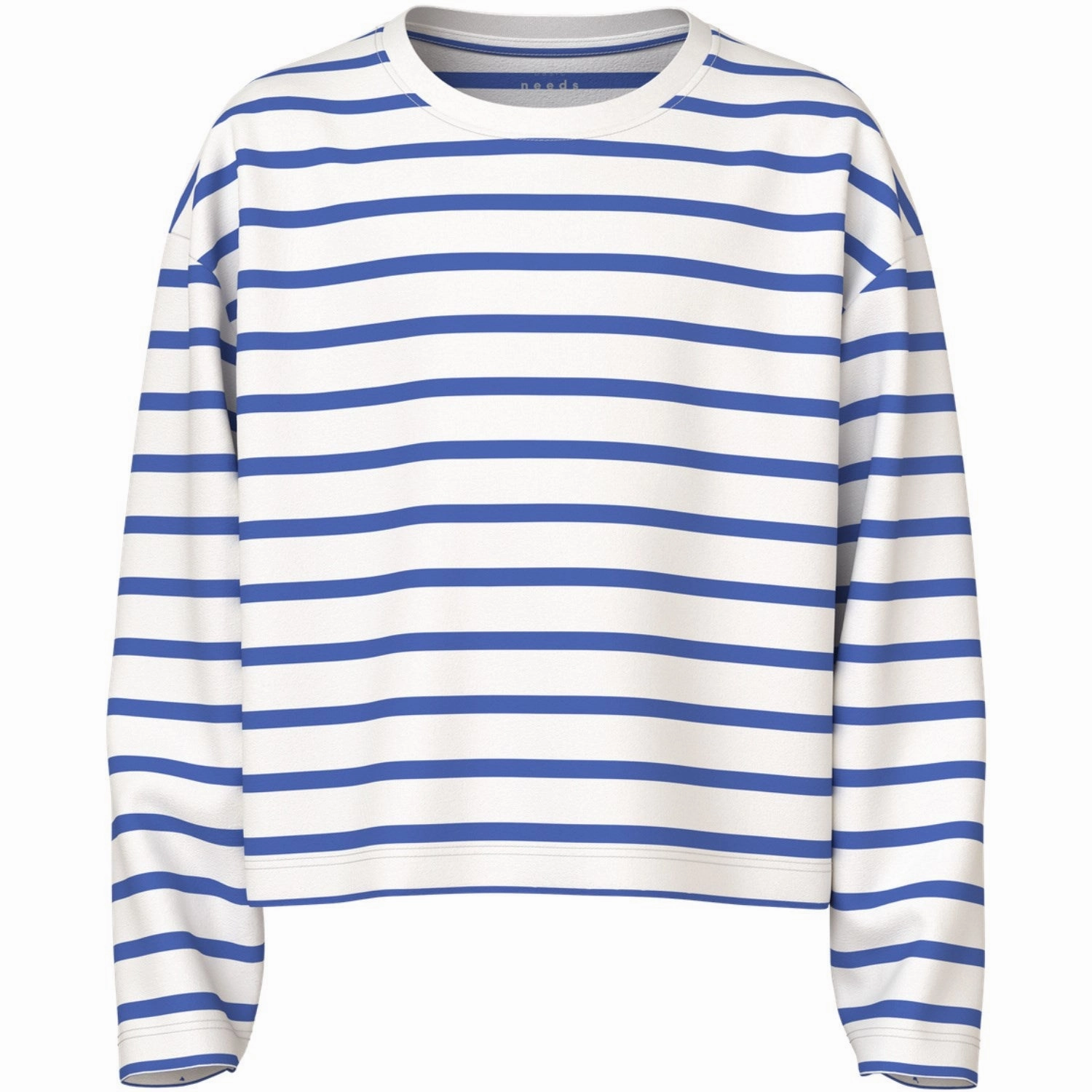 Urban Wear Name It Cloud Dancer Amparo Blue Stripe Nkfvita Ls Short Rlx Top