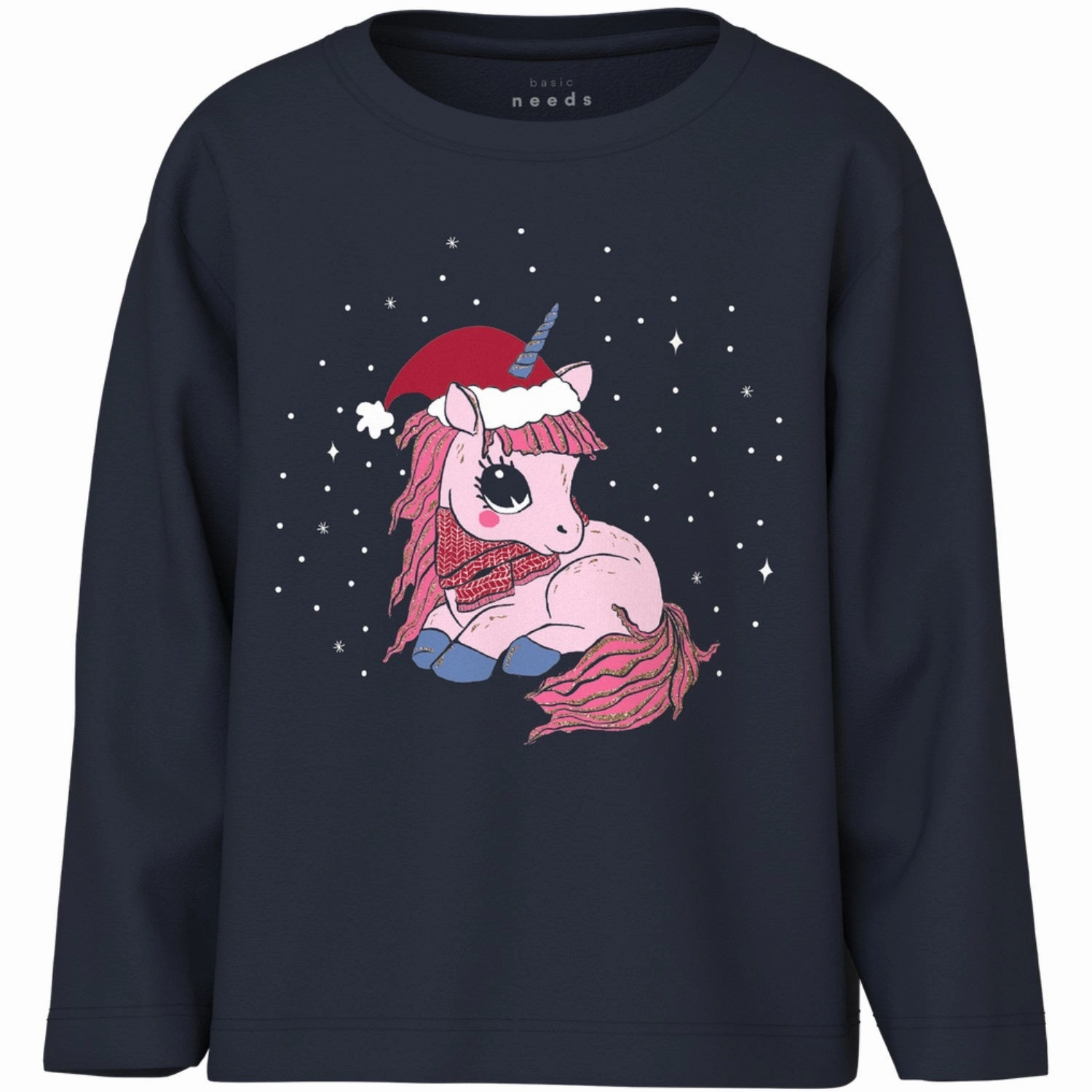 Name It Dark Sapphire Vismas Regular Blouse Sleek Silhouette Reinforced Collar