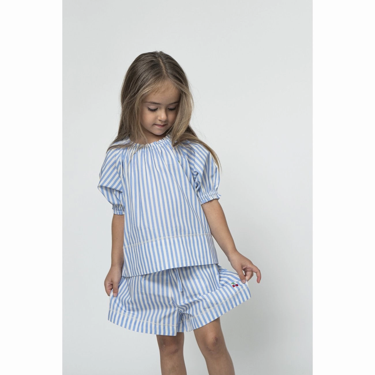 Sofie Schnoor Blue T-shirt Cool and Chic