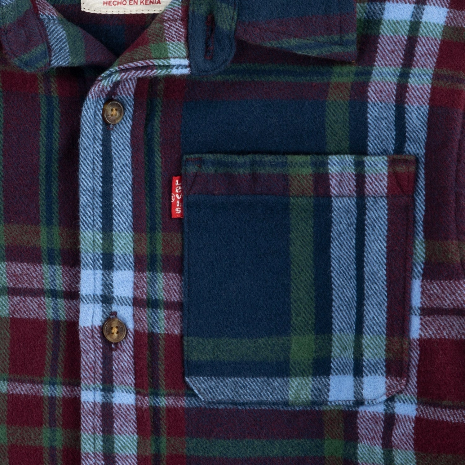 Levi's BROWN Toddler Flannel Shirt Soft Touch