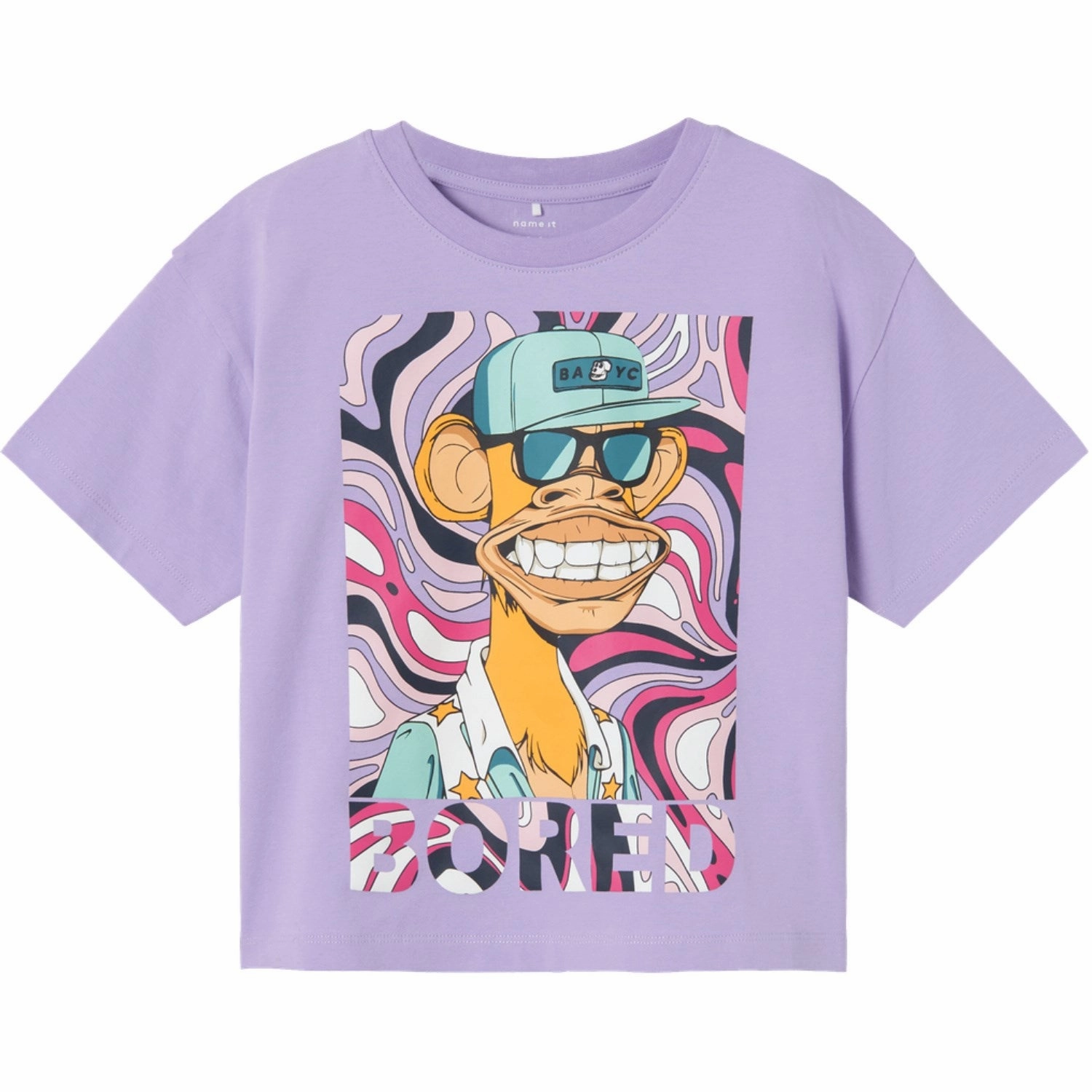 Name It Purple Rose Atta Bored Of Directors T-Shirt Elegant and Relaxed Relaxed Vibe