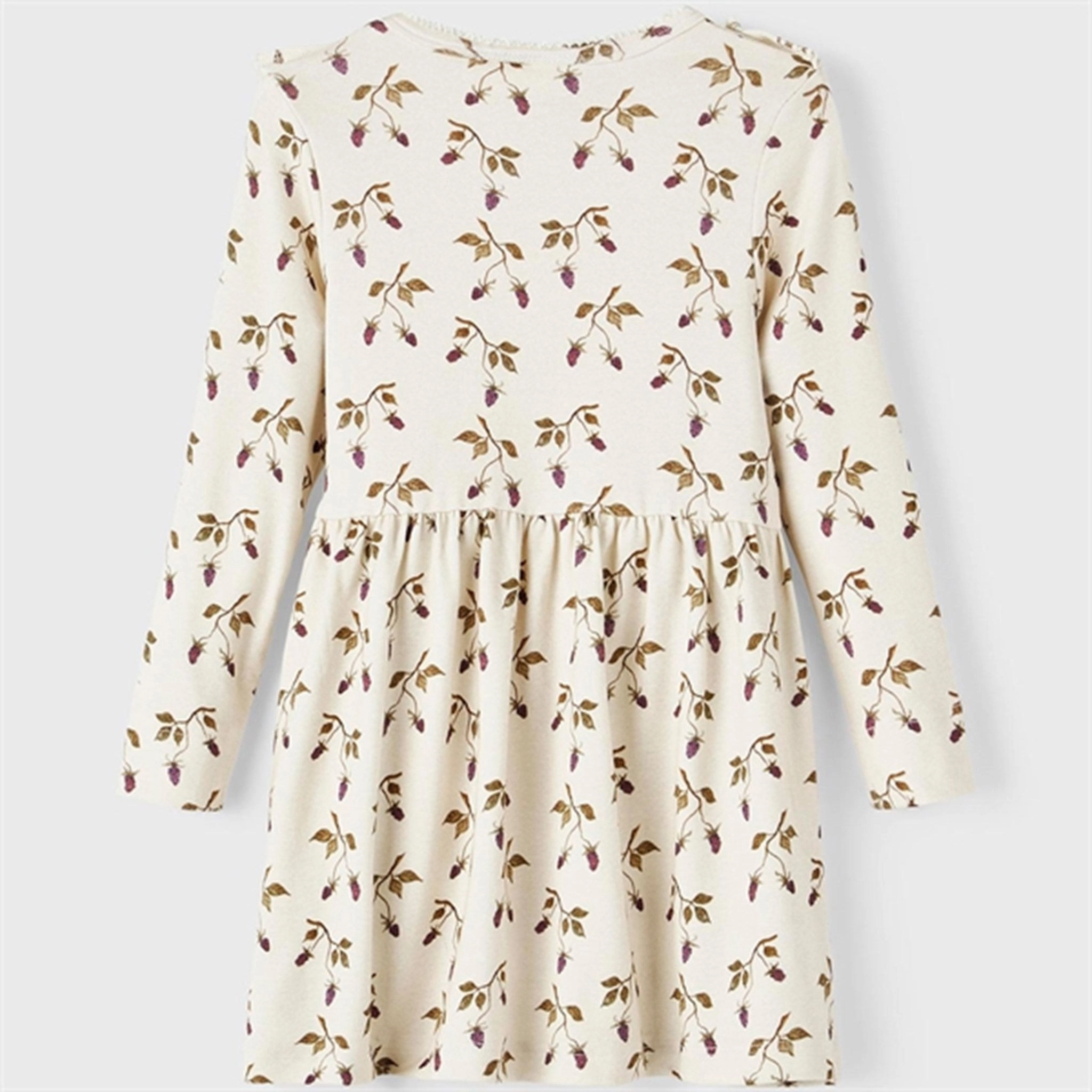 Lace-Edge Satin Finish Lil'Atelier Turtledove/Berry Gaya Dress