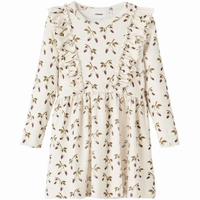 Lil'Atelier Turtledove/Berry Gaya Dress Sharp Style