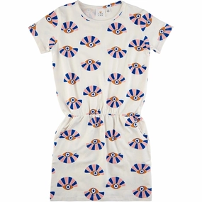 THE NEW White Swan Eye AOP Galiea Dress custom-fit Weekend Chic