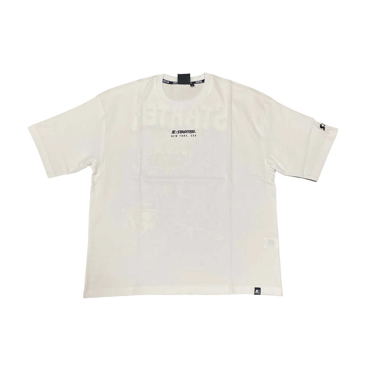 Day-to-Day Comfort Starter maglietta manica corta da uomo in cotone con stampa 74068 bianco