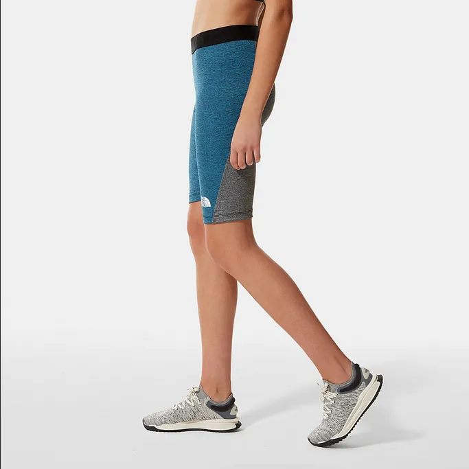 Seamless construction The North Face Short a vita alta Mountain Athletics da donna NF0A7R2T5W8 banff blue black heather-black