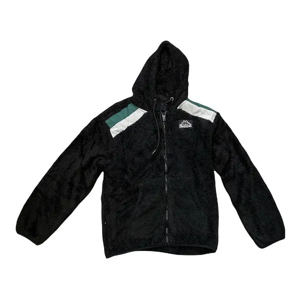 Danger QuickDry Moisture Wicking Kappa maglia in pile con cappuccio e cerniera intera Logo Clo 34111QW 005 nero