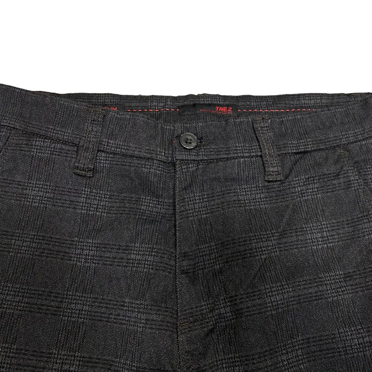 Trez pantalone da uomo a quadri Song6 M48421 431 grigio Comfortable Waistband Functional Fit