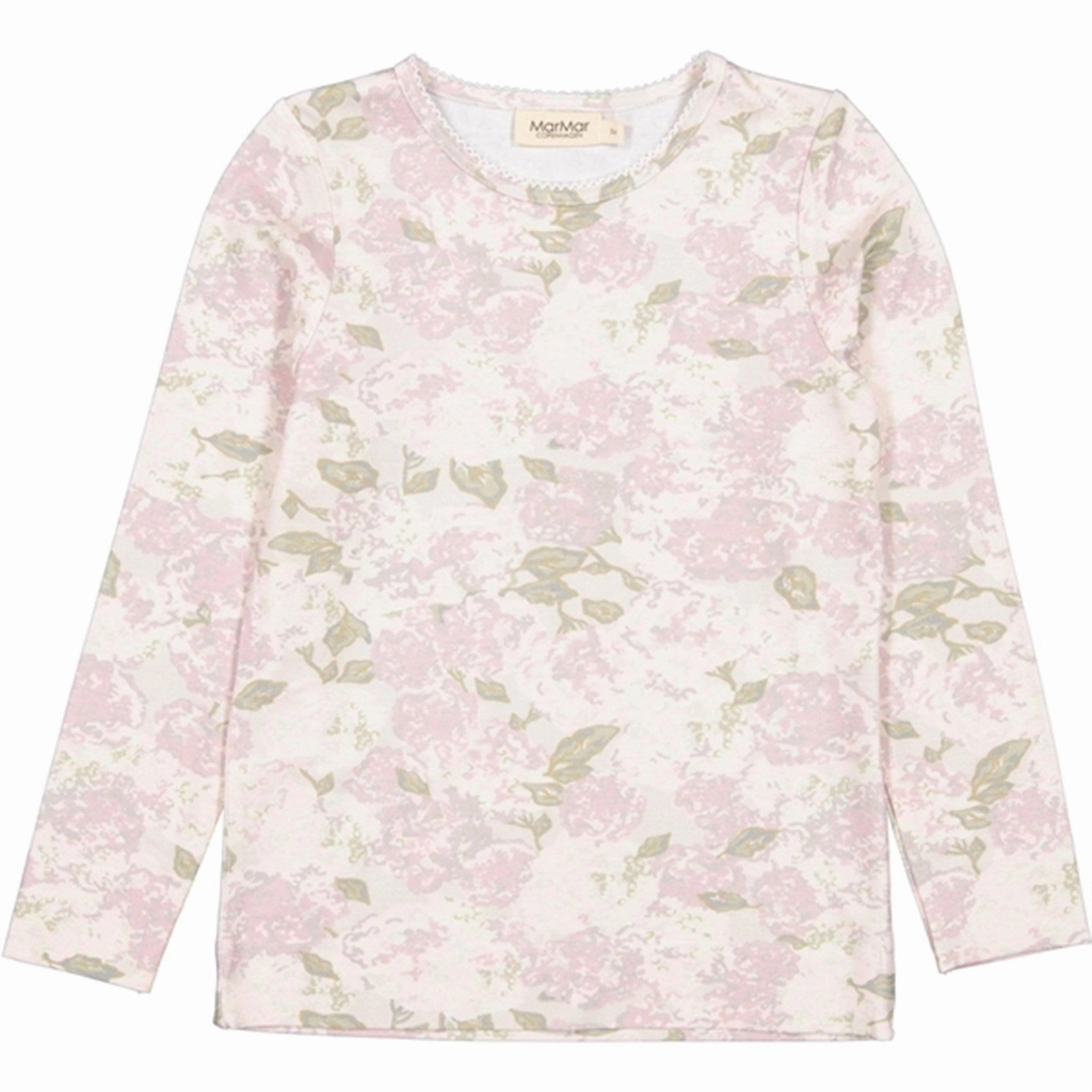 MarMar Little Hydrangea Teller Blouse Reinforced Elasticity Embellished Neckline