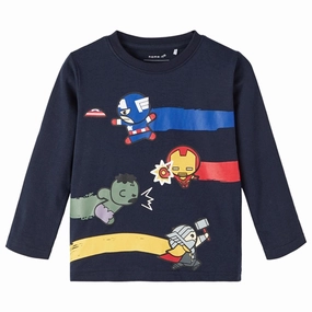 Soft Stretch Collar Oversized style Name it Dark Sapphire Jocha Marvel Blouse