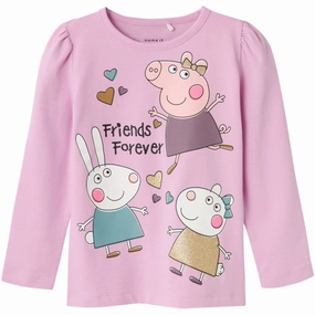 Youthful Vibe Name It Pastel Lavender Amanda Peppa Pig Blouse