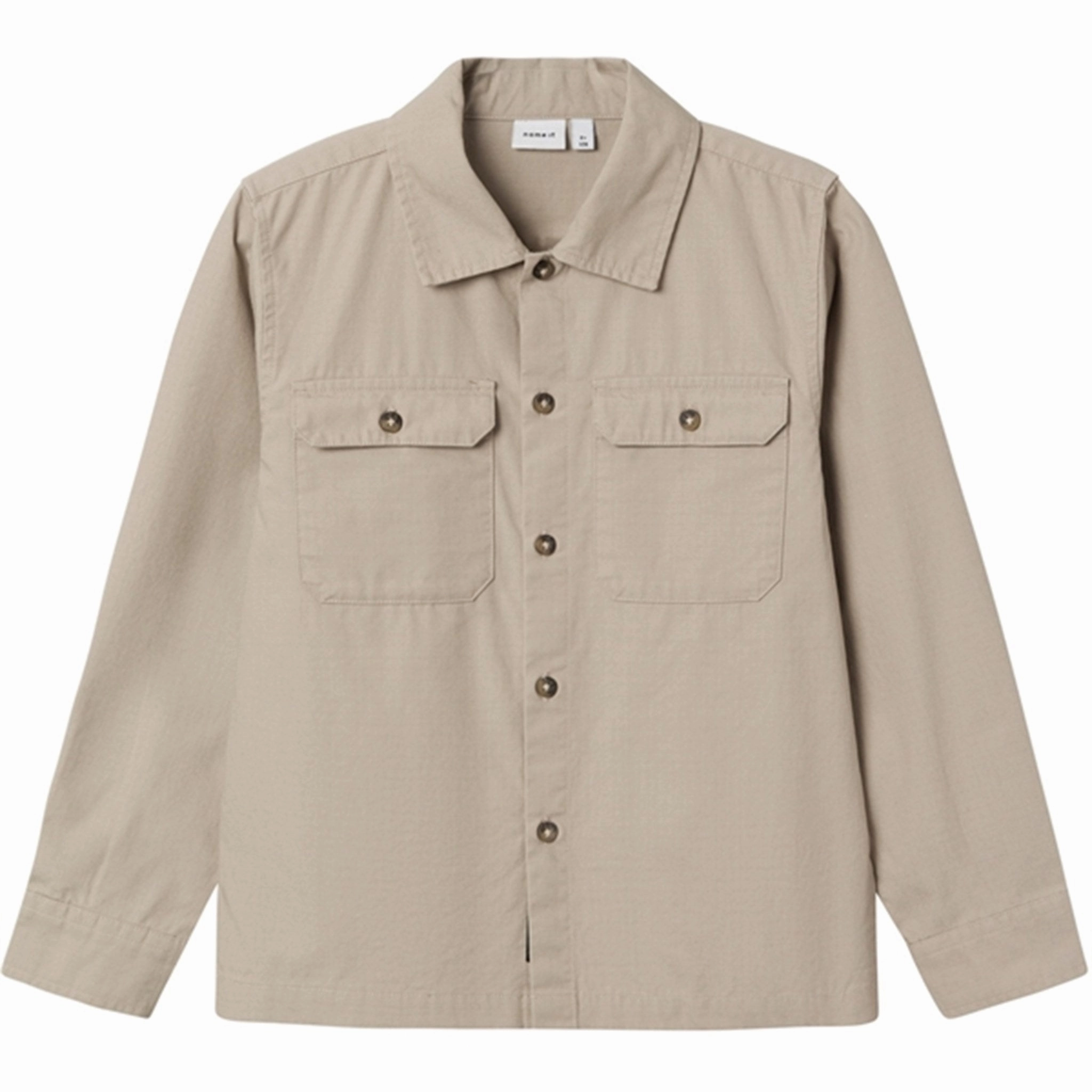 Smooth Zipper Design Sweat-Absorbing Name it Pure Cashmere Berib Overshirt