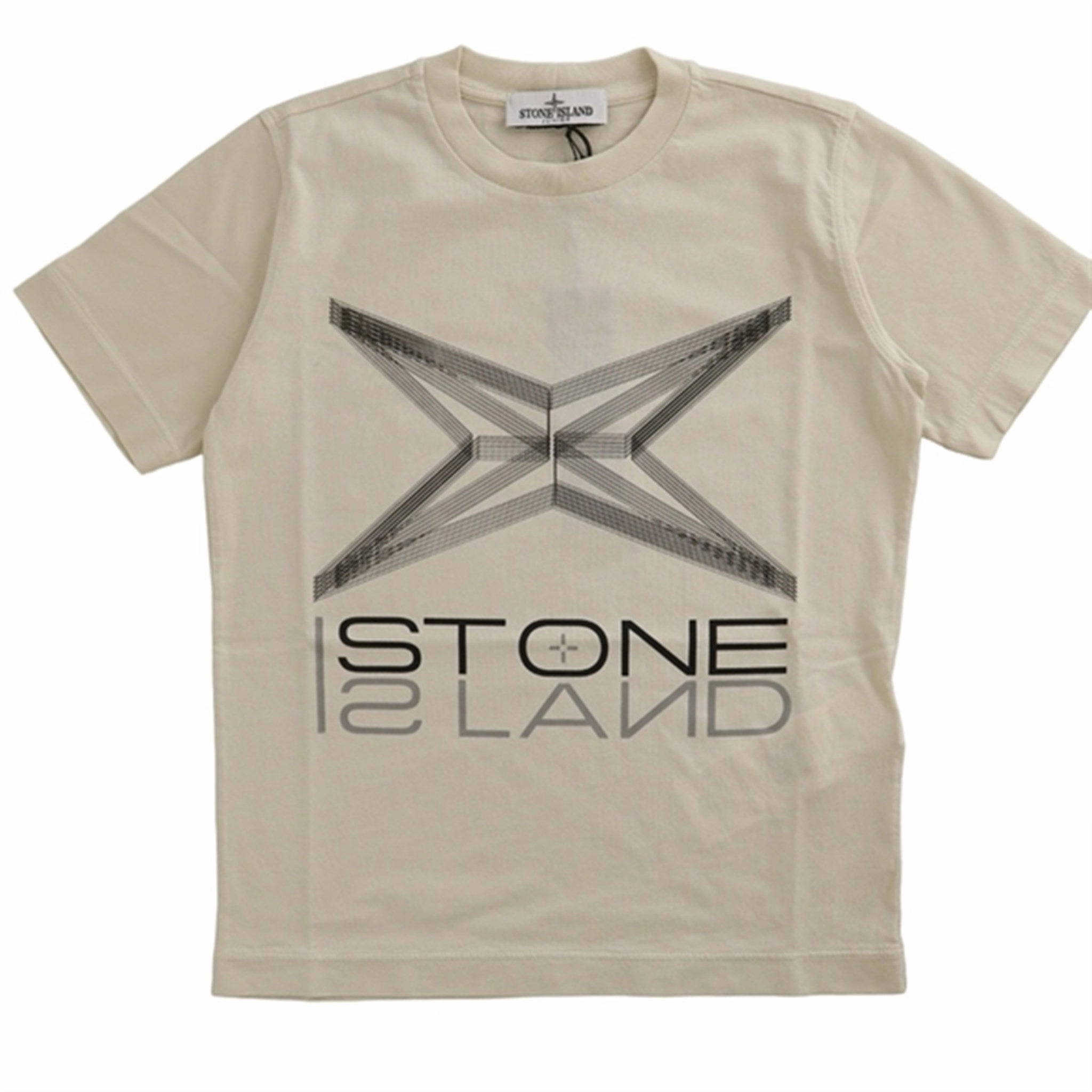 Zip Up Simple Fit Stone Island T Shirt Ice
