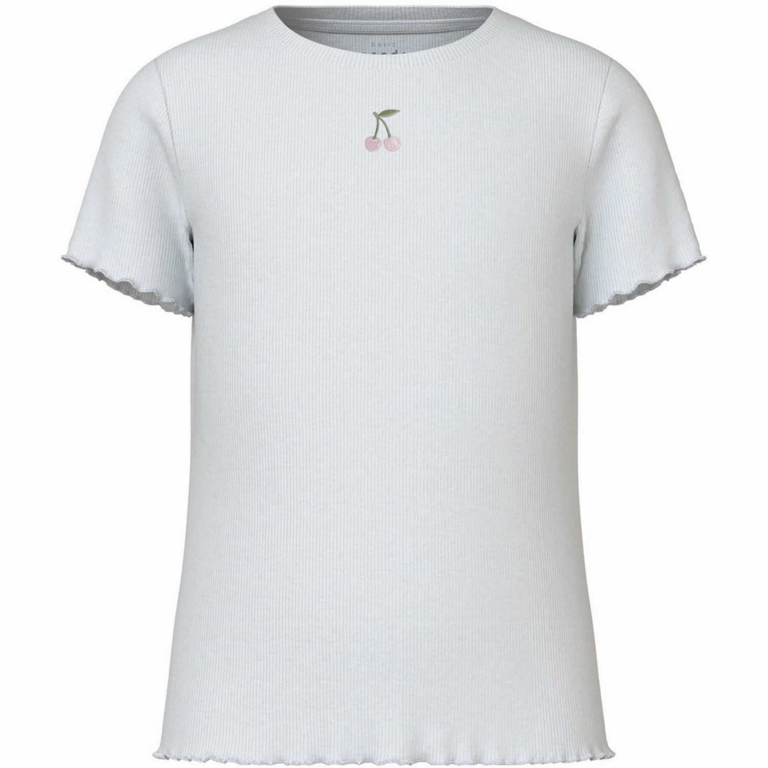 Microfiber texture Name It Bright White Vivemma Slim T-Shirt