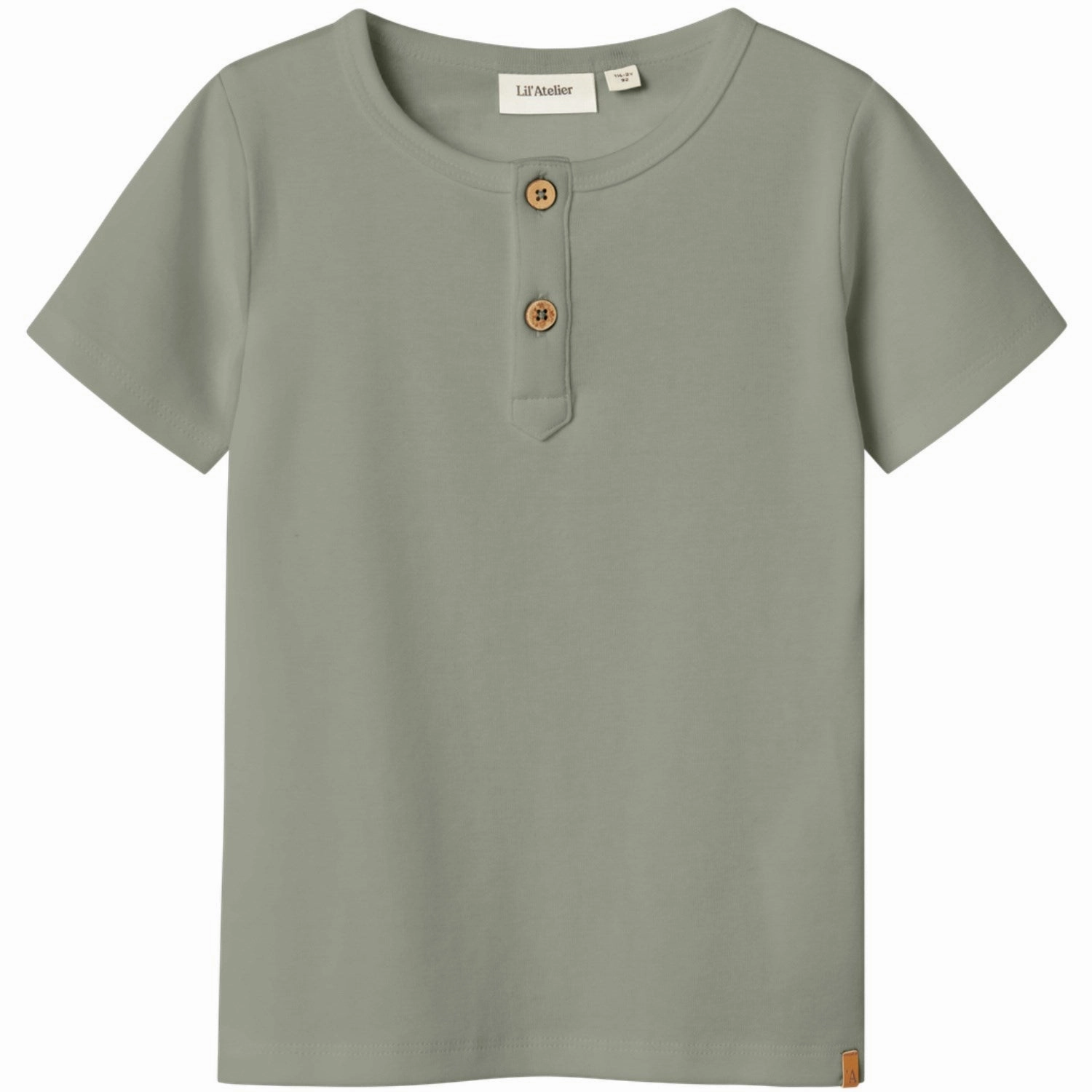 Lil'Atelier Seagrass Nmmlalo Taj Ss Slim Top Lil Heavyweight Weave Unisex versatility