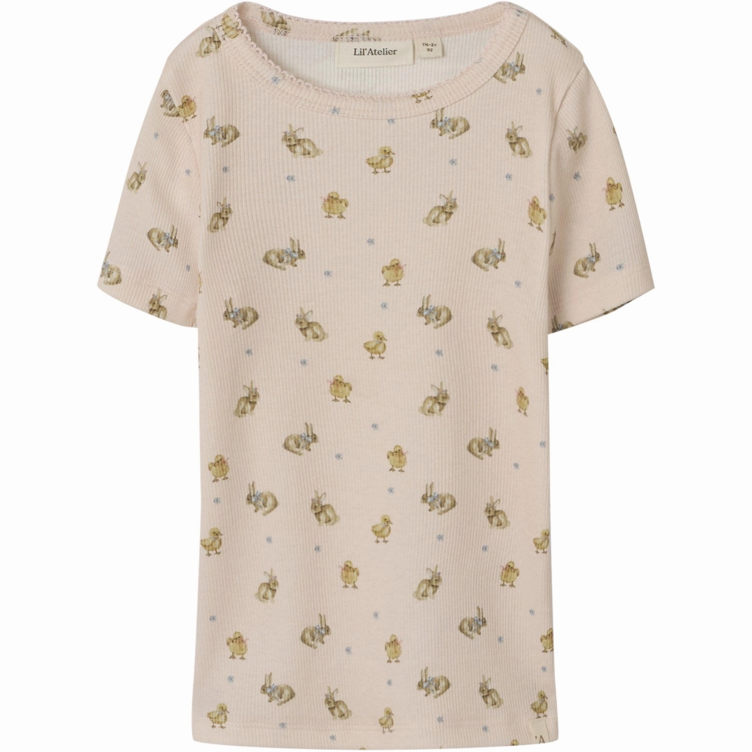 Lil'Atelier Morganite Flavo Kis Slim T-Shirt Casual Essentials Wear