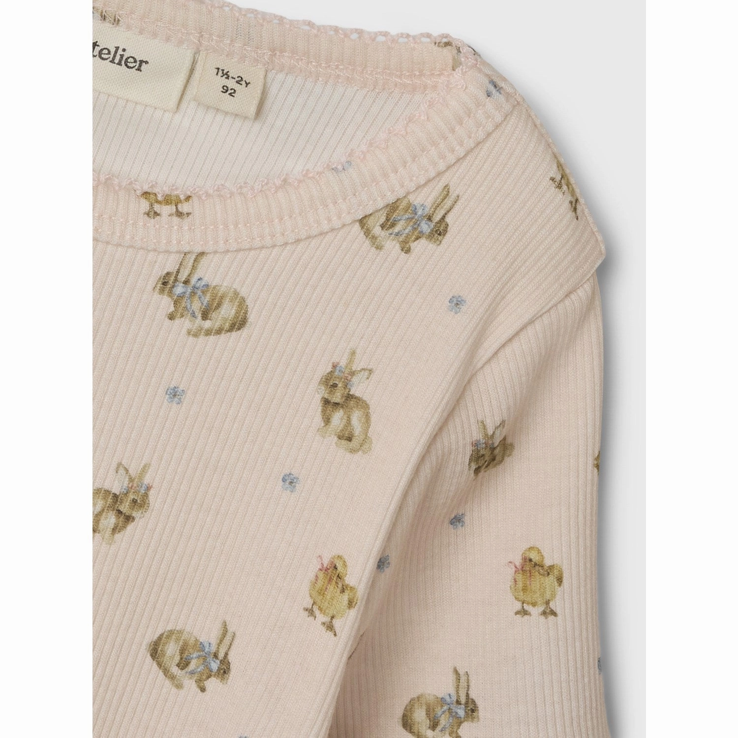 Lil'Atelier Morganite Flavo Kis Slim T-Shirt Soft Design