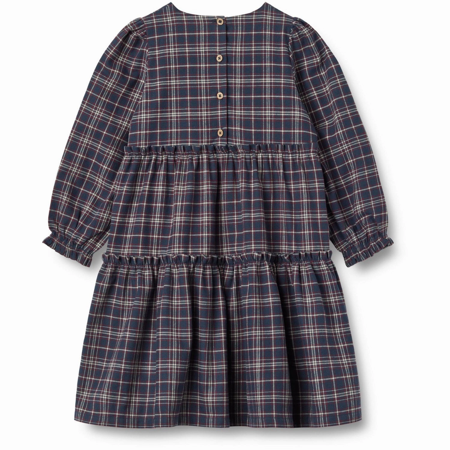 plus-size Trendy Everyday Wheat Navy Check Dress Fanny
