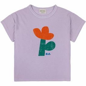 Light and Breezy Classic Crew Neck Bobo Choses Lavender Sea Flower T-Shirt