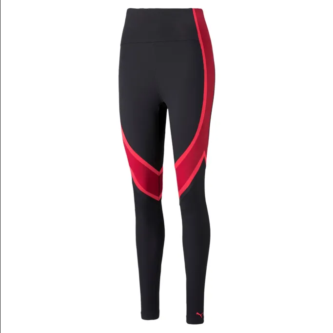 Puma Train Eversculpt High Waist Full Tight 520943 33 black-persian red Wicking Breathable Layer