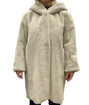 Censured Fake fur plain CW1881TFRCN58 Ice Grey mass - produced