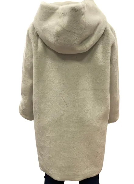 Active Layer Censured Fake fur plain CW1881TFRCN58 Ice Grey