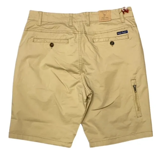Non Irritating Tagless Coastal Style Smithy's Short in cotone e tasca zip 846 safari
