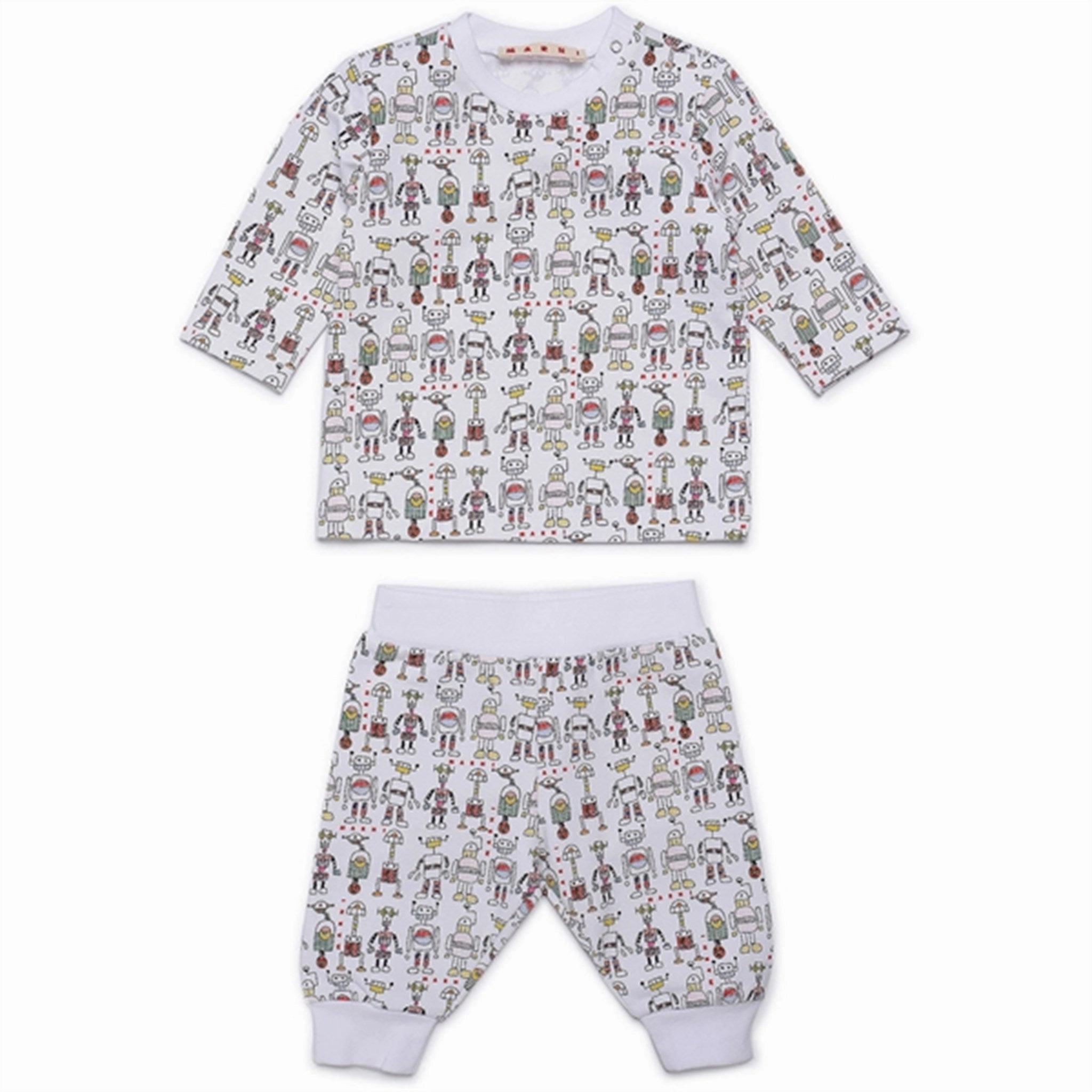 Suitcase Marni White Sweat Set