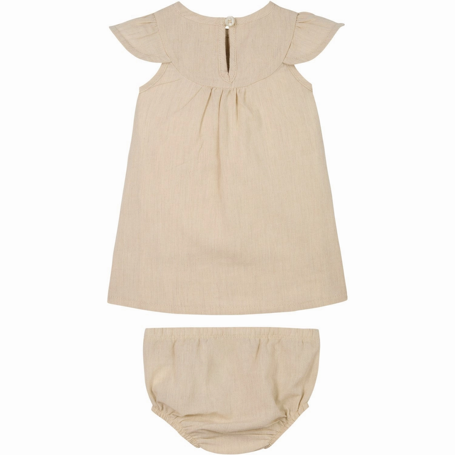 Calvin Klein Oyster Gray Soft Linen Dress Basic Shape Vacation Outfit