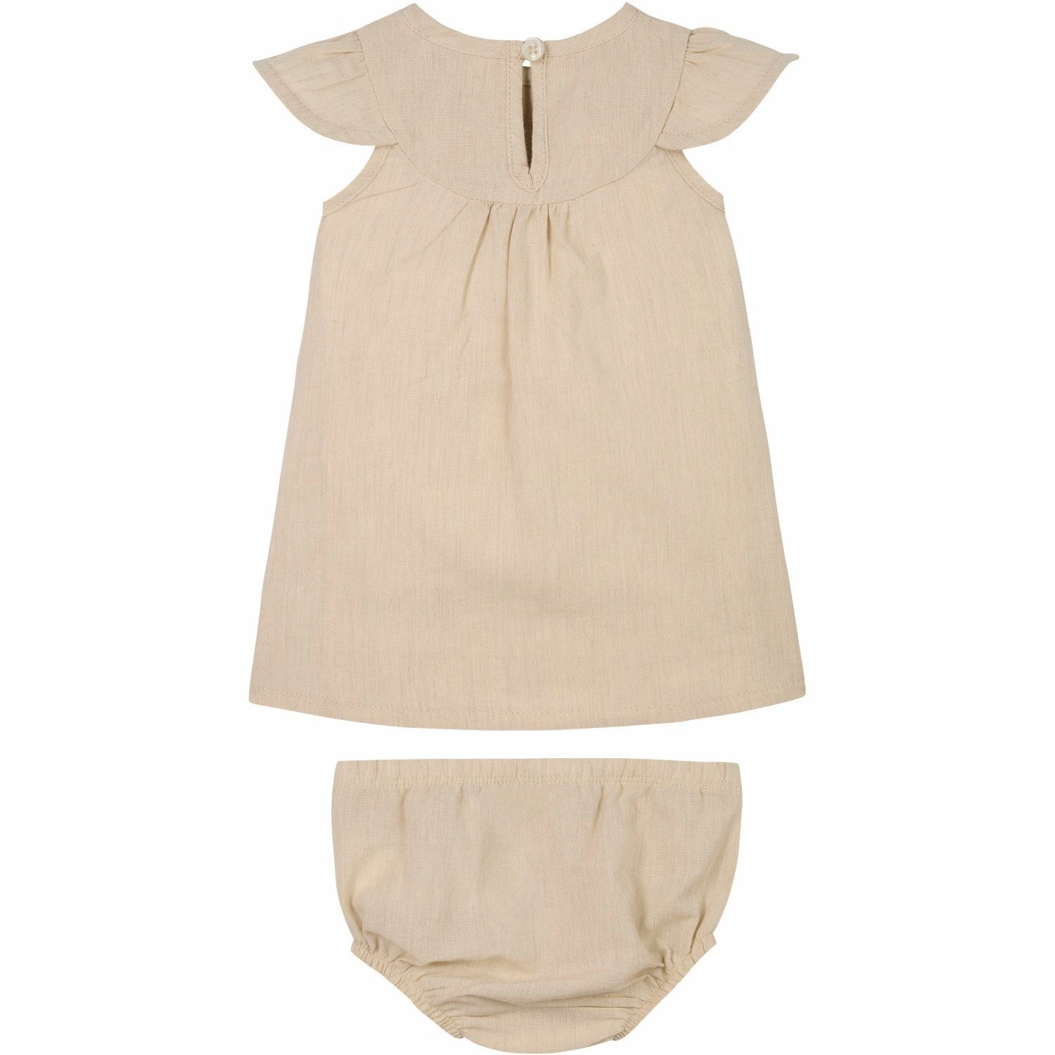 Chic and Elegant Subtle Edge Calvin Klein Oyster Gray Soft Linen Dress