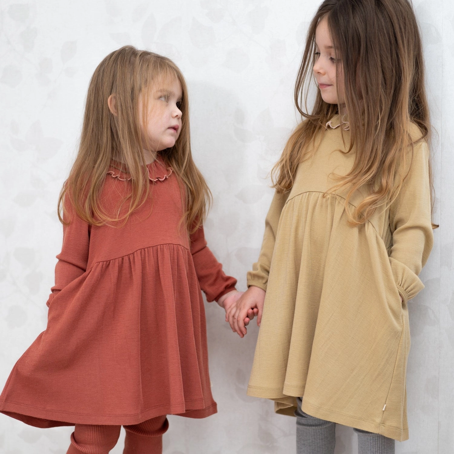 Mood Edge Minimalisma Autumn Blush with Cloudberry contrast Artistic Dress