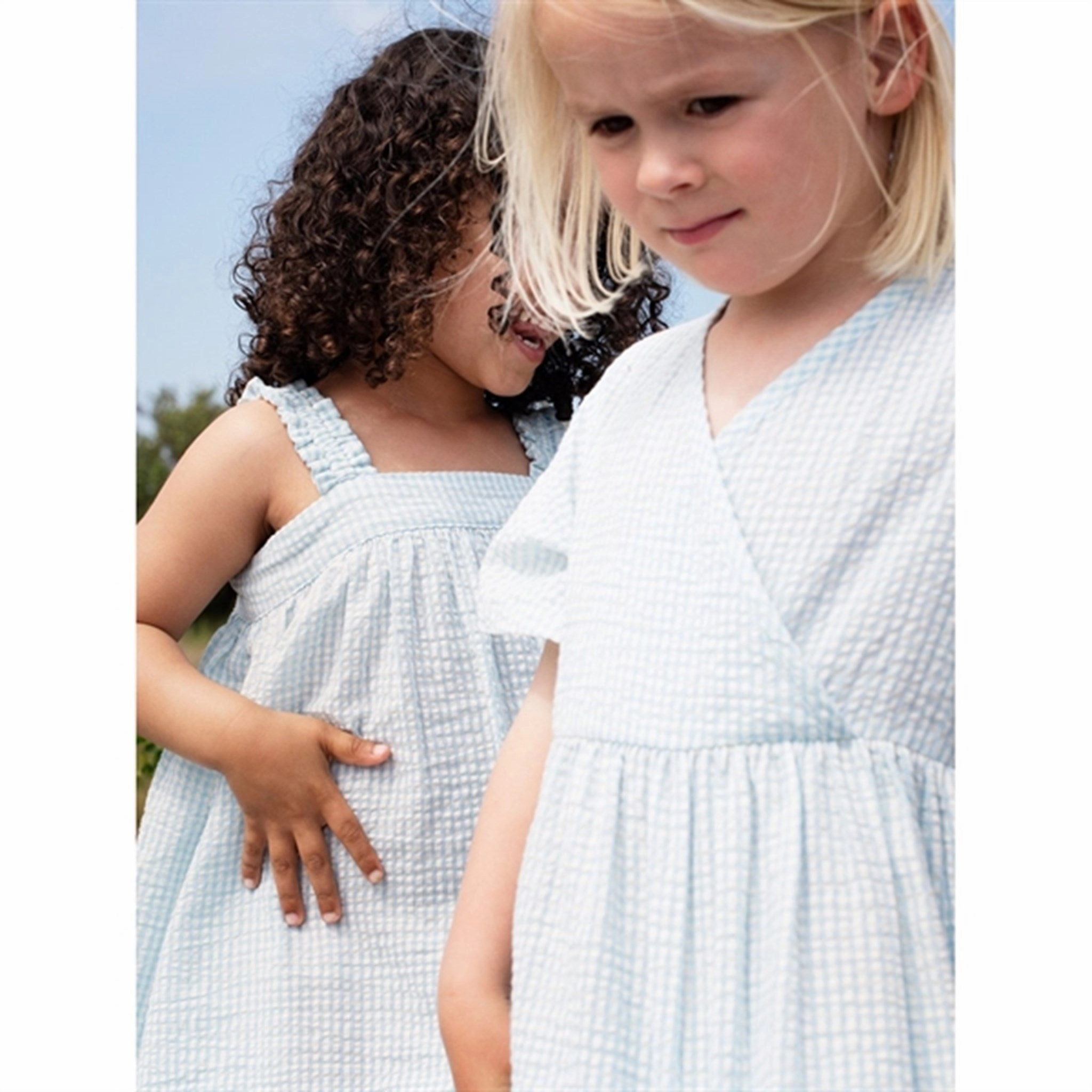 Clean Structure Serendipity Aquachecks Strap Dress