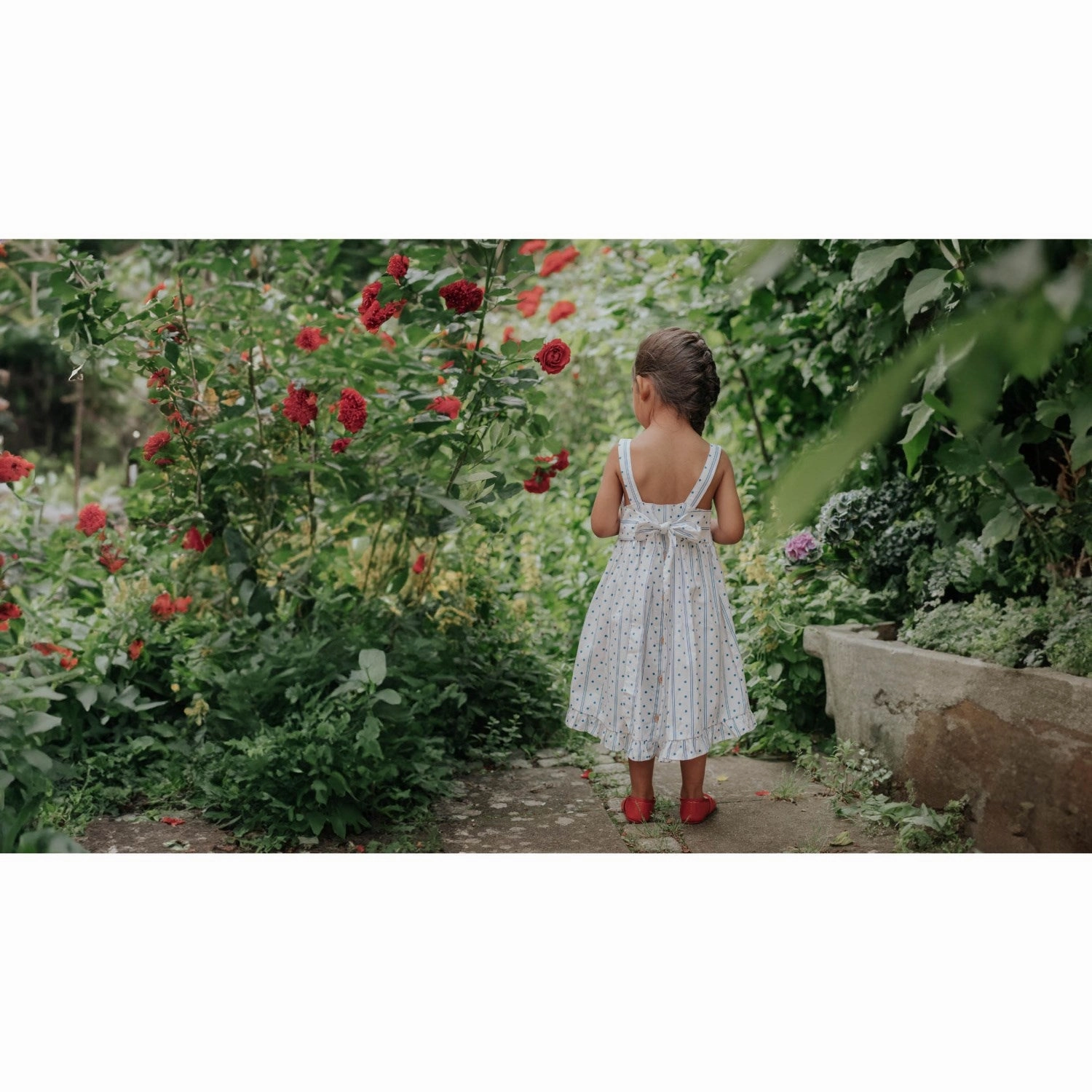 Love Soft Mom Chic Fliink Cloud Dancer Dot Aop Polka Dress