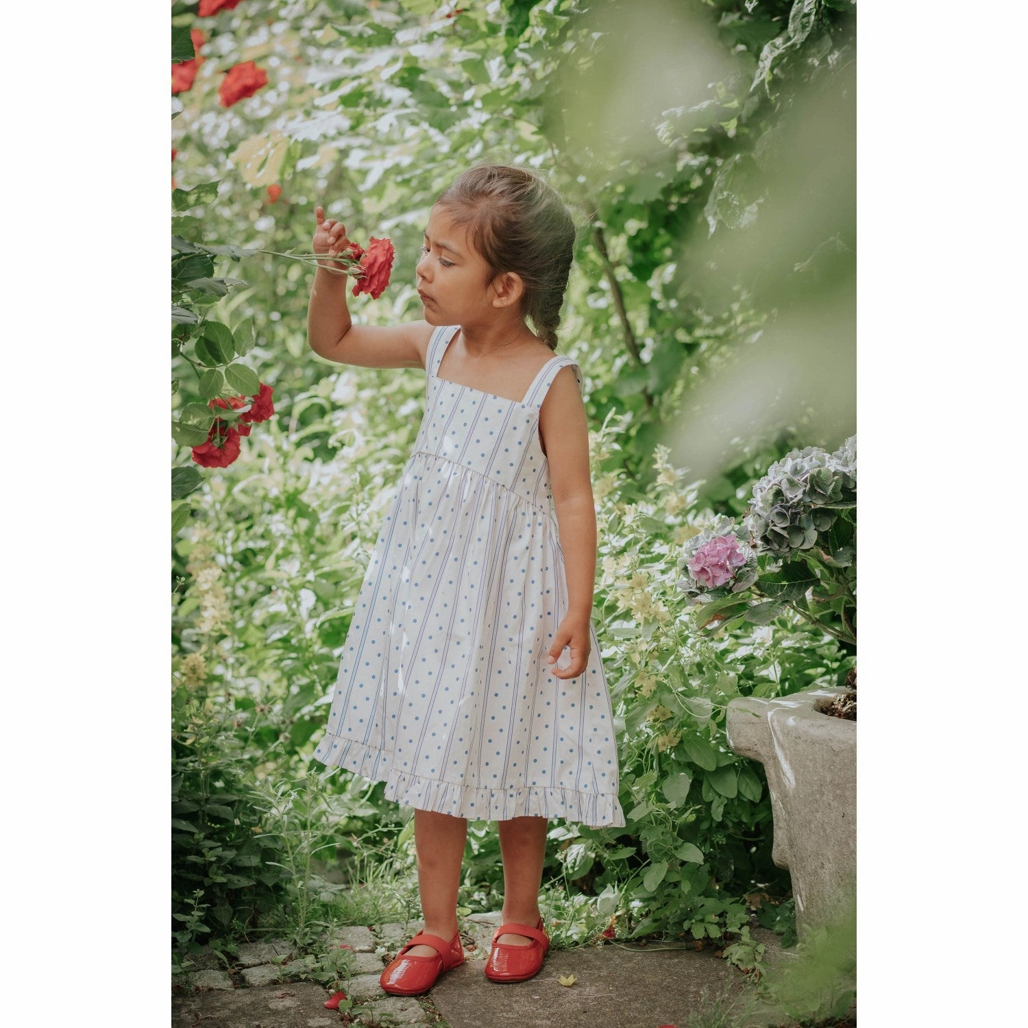 Fliink Cloud Dancer Dot Aop Polka Dress Fresh Mood