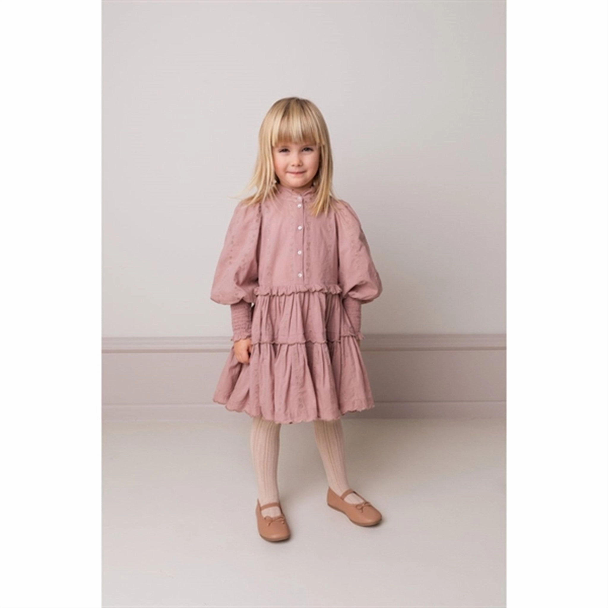 Grace Flow Ruched-Detail MarMar Cream Taupe Heart Dela Dress