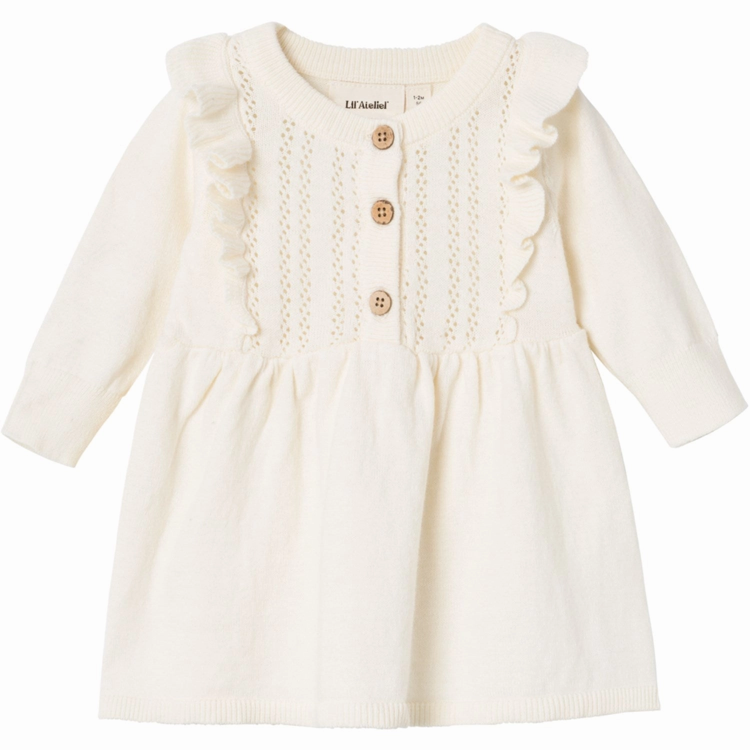 Bloom Zone Pure Fit Lil'Atelier Coconut Milk Nina Kim Knit Dress