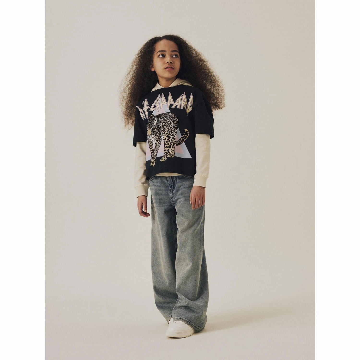 Abstract print Chilly Comfort Name It Black Jikki Def Leppard T-Shirt